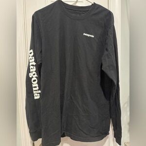 Patagonia Black Eco-Conscious Long Sleeve  Tee